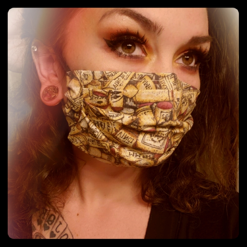 New handmade 100 percent cotton face mask filter
